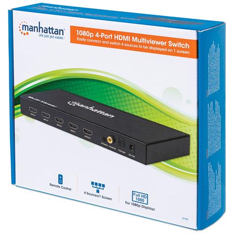 IDATA HDMI-41MVMH - Switch Multiviewer HDMI 4 porte 1080p - Foto 12