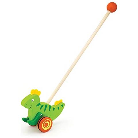 --2043674-giocattoli Prima Era Da-a Spingere Stick-dinosaur, Colore Verde, 50963 - Foto 1