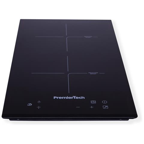PremierTech Piano Cottura PT-PC2I a Induzione 2 Zone Cottura da 30 cm Colore Nero