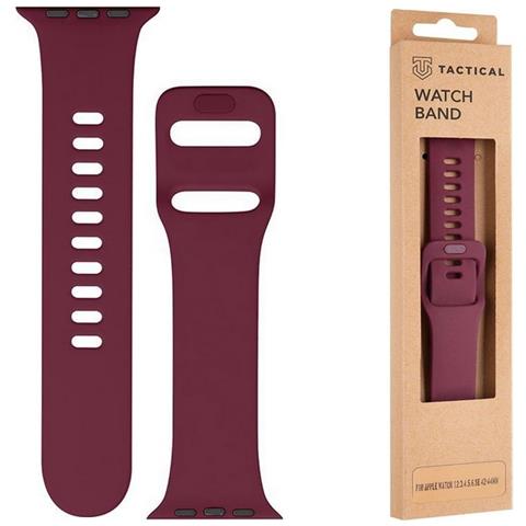 Cinturino 798 Originale Silicone Per Apple Watch 1-2-3-4-5-6-7-8-se 42 44 45mm Wine Red - Foto 1