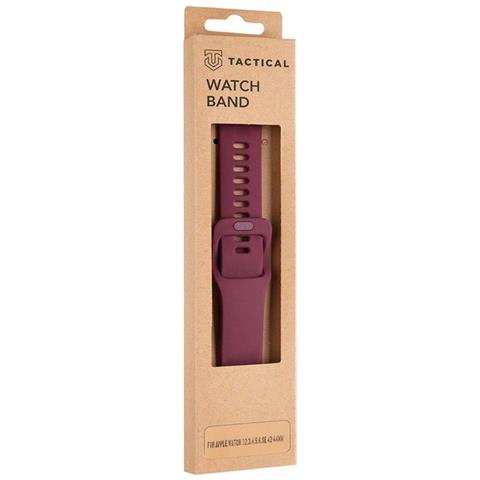 Cinturino 798 Originale Silicone Per Apple Watch 1-2-3-4-5-6-7-8-se 42 44 45mm Wine Red - Foto 5