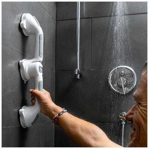 Maniglia Di Sicurezza Doppia Per Bagno Angolare Grabbath - Foto 1