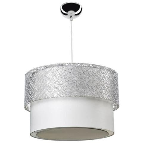 Lampada A Sospensione Polo Mdl2355 In Tessuto Grigio - Foto 2