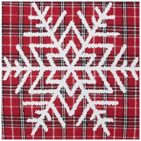 Set Di 2 Cuscini Lonicera 45 X 45 Cm Rosso Modello Natalizio - Foto 2