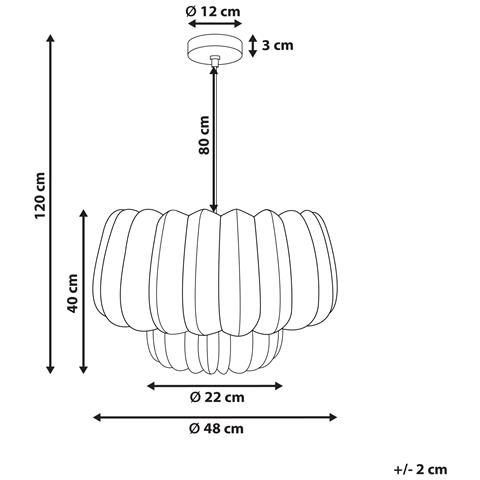 Lampadario Saisi Corda Di Carta Beige - Foto 13
