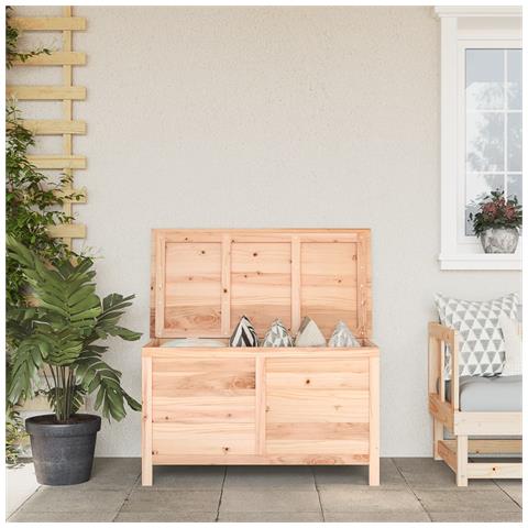 Scatola Cuscini Da Esterno 99x50x56,5 Cm Legno Massello Abete - Foto 1