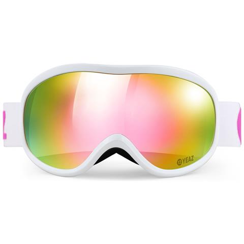 Maschera Steeze Occhiali Da Sci E Snowboard Rosa /bianco - Foto 2