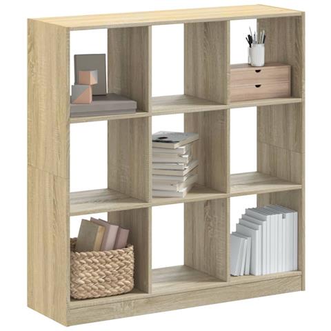 Libreria Rovere Sonoma 102x32x108 Cm In Legno Multistrato - Foto 1