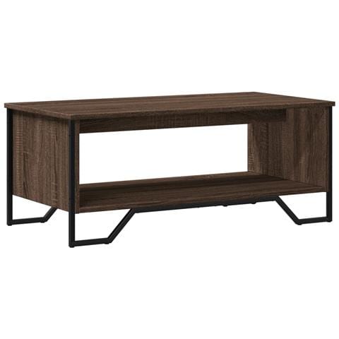 Tavolino Salotto Rovere Marrone 100x51x40 Cm Legno Multistrato - Foto 2