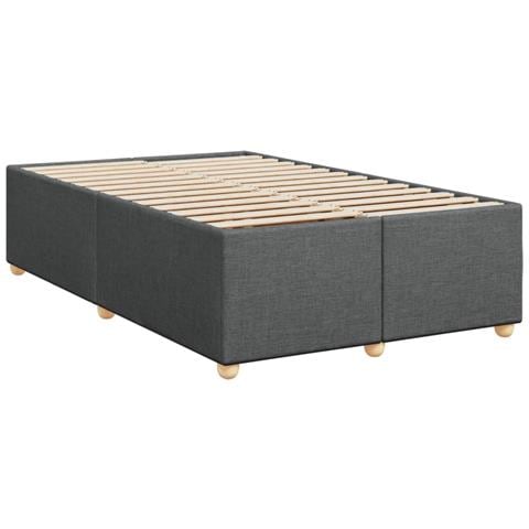 Giroletto Senza Materasso Grigio Scuro 120x200 Cm Tessuto - Foto 3