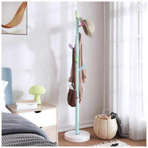 Appendiabiti Blu 172 Cm In Ferro Verniciato A Polvere - Foto 3