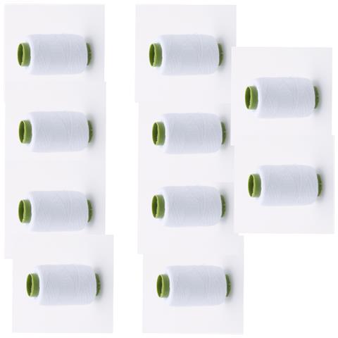 302 Filo Da Cucire (10 Rocchetti) - Misura 5 White - Foto 1