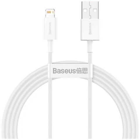 Cavo Di Ricarica E Trasferimento Fast Usb-lightning 2.4a 1,5m, Bianco - Foto 1