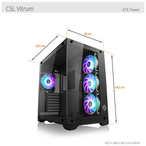 Gaming Pc M11070h Amd Ryzen 5 9600x 6x 3900 Mhz / 16 Gb Ram Ddr5 / Ssd 1 Tb / Geforce Rtx 4060 / Windows 11 Home - Foto 6