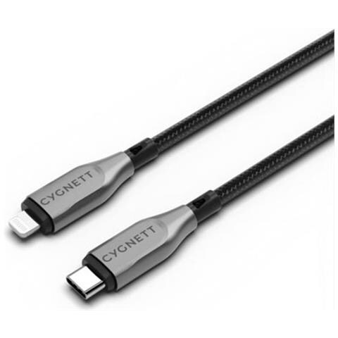 Cavo Di Ricarica E Sincronizzazione Blindato Da Lightning A Usb-c 30w 1m, Nero - Foto 1
