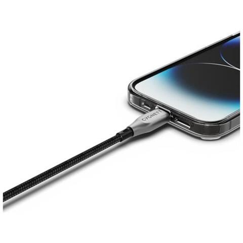 Cavo Di Ricarica E Sincronizzazione Blindato Da Lightning A Usb-c 30w 1m, Nero - Foto 5