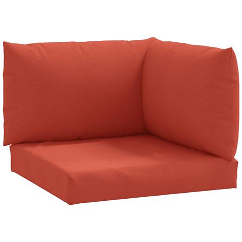 Cuscini Per Pallet 3 Pz Rosso Vino Mélange In Tessuto - Foto 2