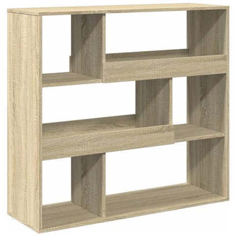 Libreria Rovere Sonoma 100x33x94,5 Cm In Truciolato - Foto 2