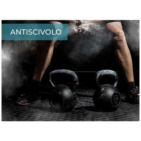 Tappeto Rivestimento Pavimento Gommato Pvc Con Bolle Grigio Scuro Bollato 100x400 Floor Grigio Scuro - Foto 2