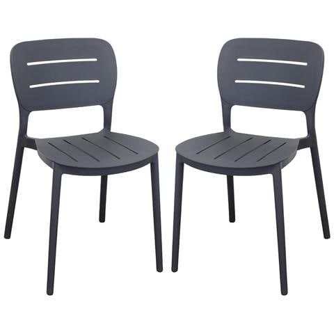 Hazel - Set 2 Sedie In Polipropilene Impilabili - Foto 1