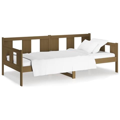 Lusso Casadino -  Dormeuse Ambra In Legno Massello Di Pino 90x200 Cm - Foto 1