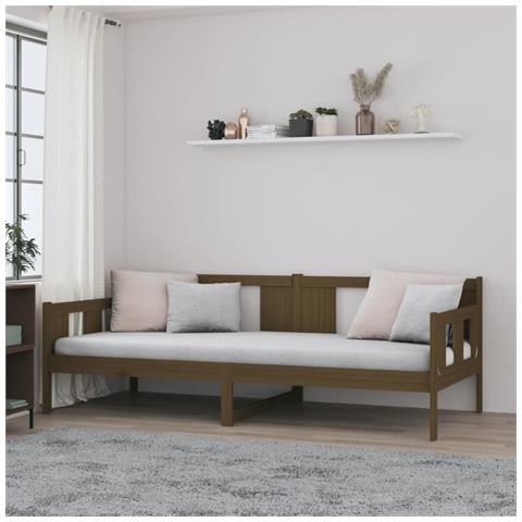 Lusso Casadino -  Dormeuse Ambra In Legno Massello Di Pino 90x200 Cm - Foto 8