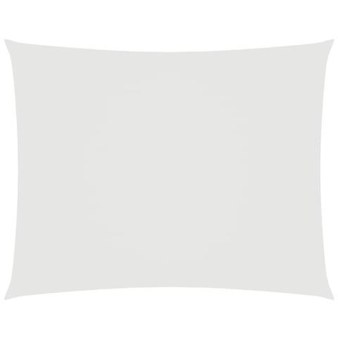 Parasole A Vela In Tessuto Oxford Rettangolare 6x7 M Bianco - Foto 1