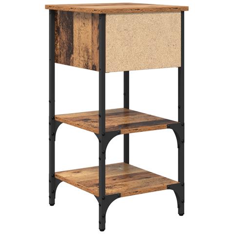 Comodini 2 pcs Legno Vecchio 34x36x70 cm Legno ingegnerizzato - Foto 9