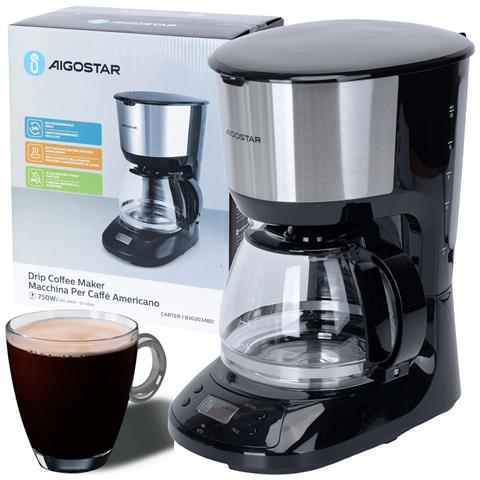 Macchina Caffe Americano 750w Timer Programmabile 1.25l 10-12 Tazze - Foto 1