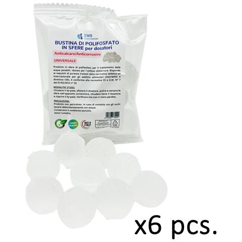 Ricariche Di Polifosfati In Bustine Monodose Per Caldaia 6 Bustine Da 80g Di Polifosfato Anticalcare E Anticorrosivo Per Dosatori Proporzionali Confezione Immak Da 6 Pcs Da 80 Gr Ciascuna - Foto 1