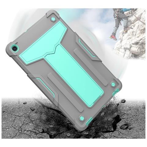 Custodia Per Samsung Galaxy Tab S8+/s7 Fe/s7+ 12.4"" Con Supporto Grigio - Foto 4