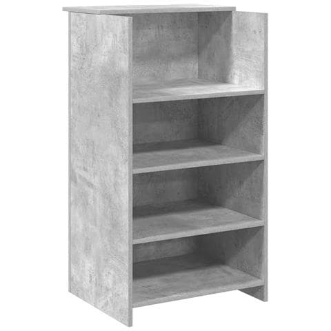 Banco Reception Grigio Cemento 55x50x103,5 cm Legno Multistrato - Foto 1