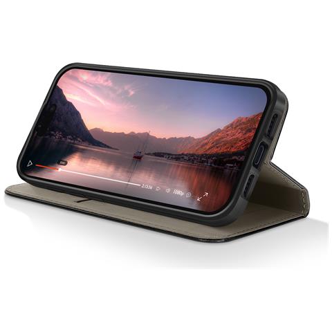 Custodia A Libro Per Iphone 17 Pro Max Con Portacarte E Funzione Supporto Video - Foto 2