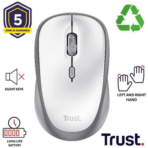 Yvi+ Wireless Mouse White - Foto 1