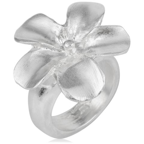 Anello Placcato Argento Sterling 925 ""fiore Grande"" Misura 16 - Foto 1
