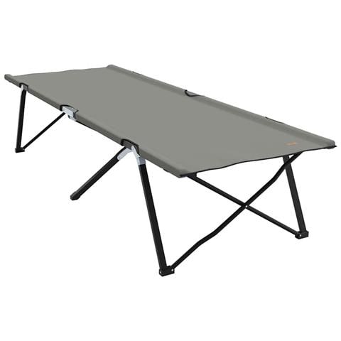Letto da campeggio pieghevole Grigio 206 x 76 x 74 cm - Foto 1