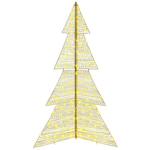 Albero di Natale con 240 LED Bianco caldo 180 cm PET - Foto 2