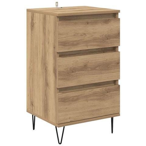 Credenza con cassetto Rovere artigianale 40 x 35 x 70 cm - Foto 1
