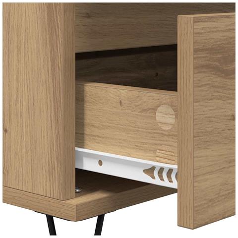 Credenza con cassetto Rovere artigianale 40 x 35 x 70 cm - Foto 9