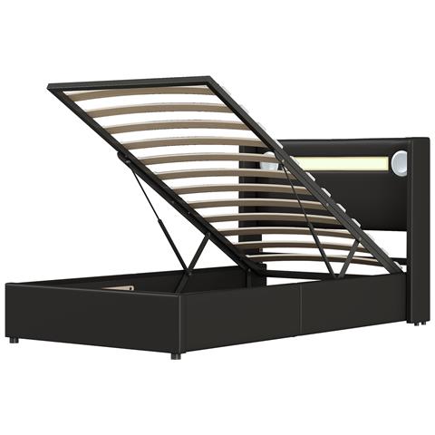 Letto Bambini Con Bluetooth, Luci Led E Archiviazione Idraulico - Foto 1