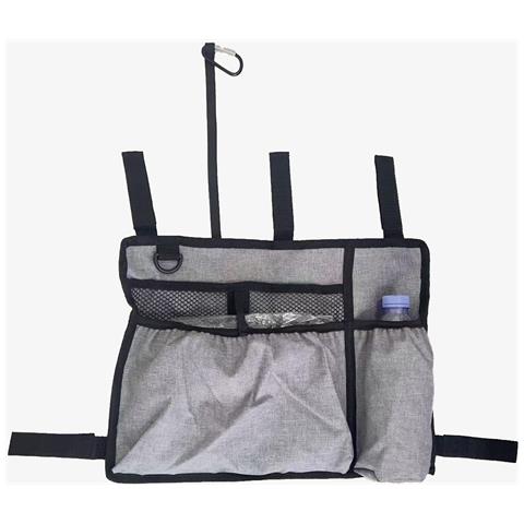 Borsa Laterale Sospesa Per Sedia A Rotelle /sedia Da Spiaggia /passeggino - Organizer Per Ausili Per La Mobilità Gray - Foto 1