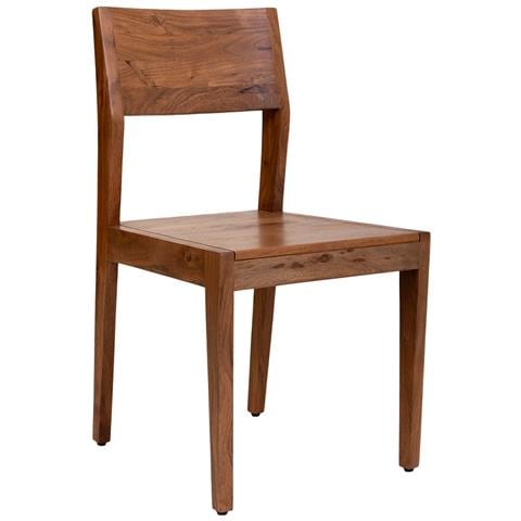 Sedia Da Pranzo In Legno Con Finitura Marrone 47x46x84h Cm - Foto 1