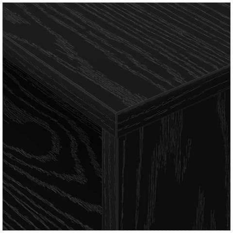 Tavolino 2 pcs Rovere Nero 40,5 x 40 x 45 cm Legno multistrato - Foto 9