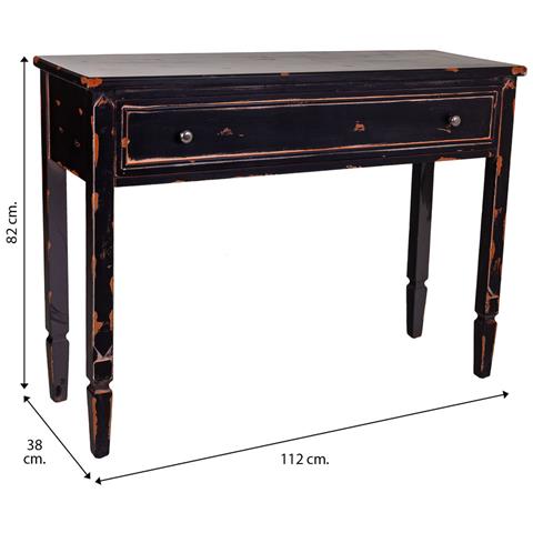 Mobile Da Ingresso In Legno Nero 112x38x82h - Foto 8