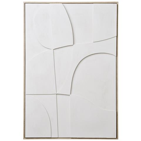 Quadro Decorativo 3d Madeline No. 2 In Bianco 60x90 Cm - Foto 1