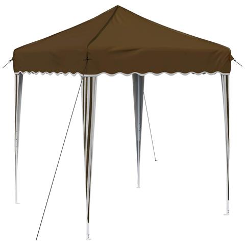 Tenda per feste a pop-up 195 x 195 x 245 cm Tortora - Foto 1