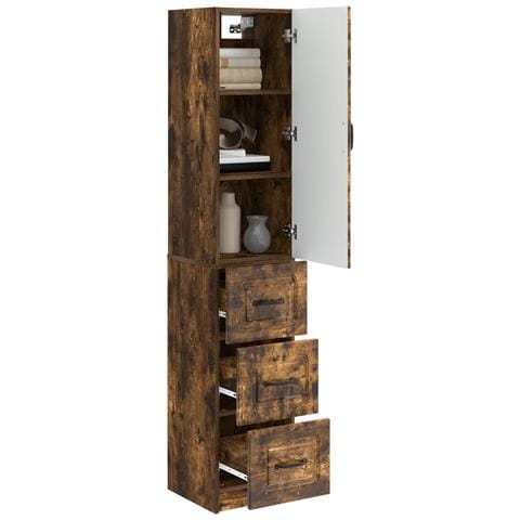 Set di armadi 2 pcs Rovere Fumo 33 x 34,5 x 87 cm - Foto 2