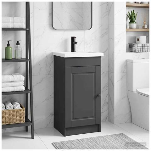 Mobile da bagno con lavabo Nero 42 x 40 x 84,5 cm - Foto 2
