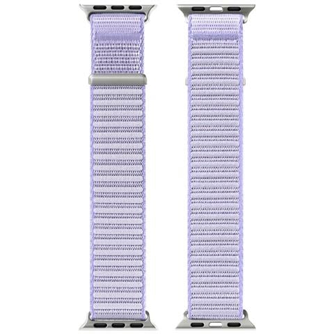 Cinturino Orologio per Apple Watch Series 11 10 42mm - Nylon, Viola - Foto 2