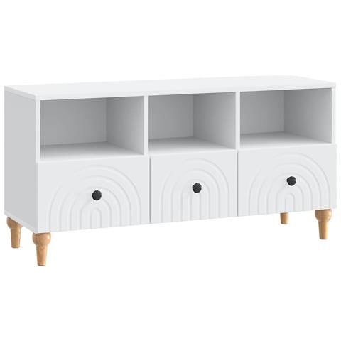 Mobile TV Bianco 102 x 34,5 x 50 cm Legno ingegnerizzato - Foto 1